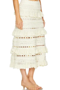 Waverly Crochet Midi Skirt