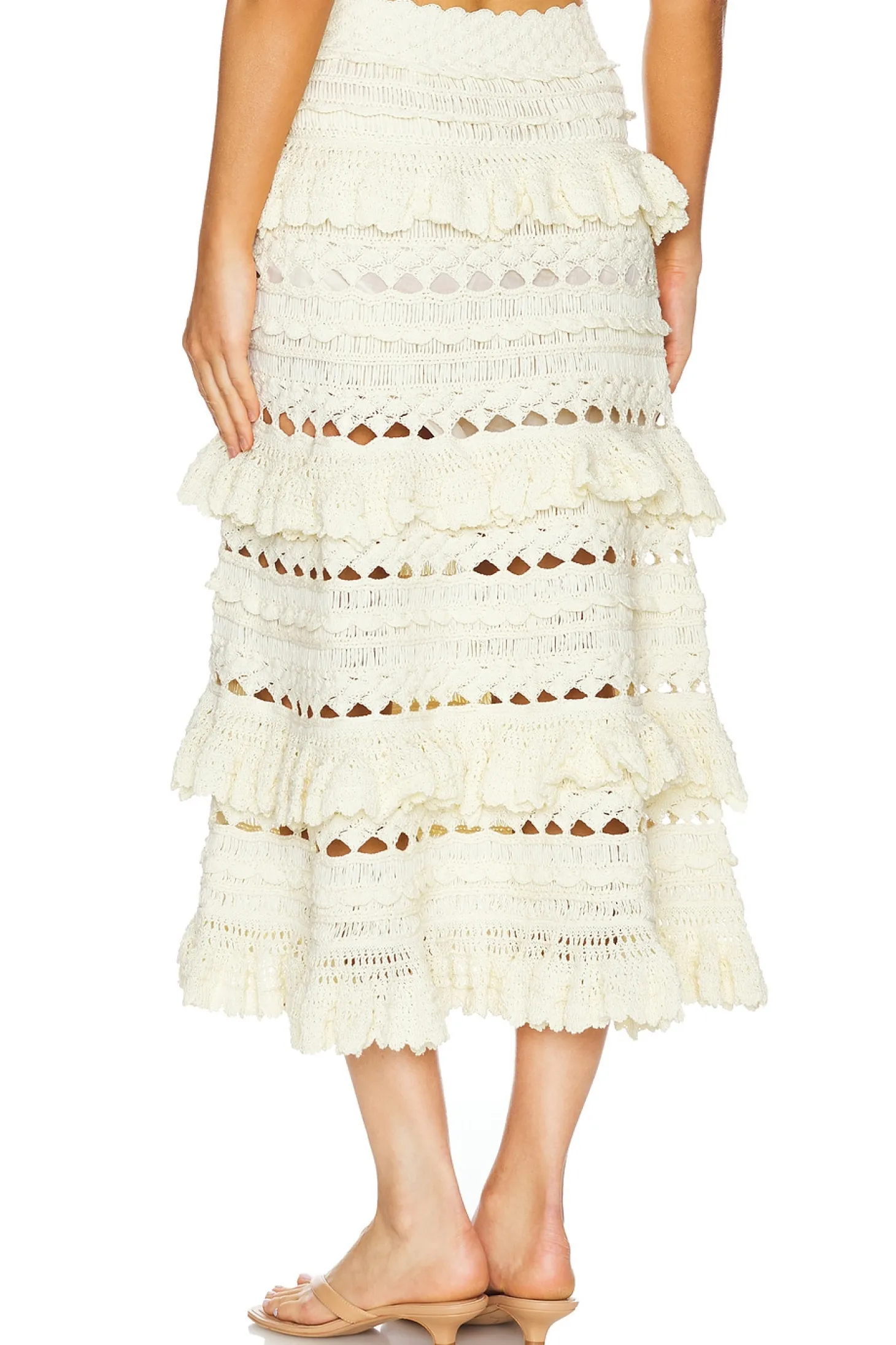 Waverly Crochet Midi Skirt