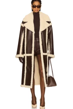 Wayne Faux Shearling Coat