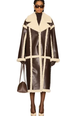 Wayne Faux Shearling Coat