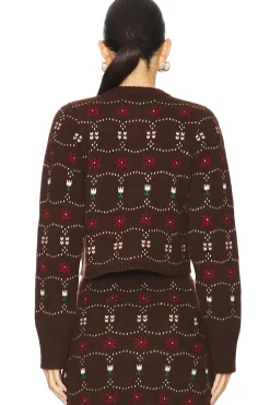 Western Fair Isle Cashmere Cardigan