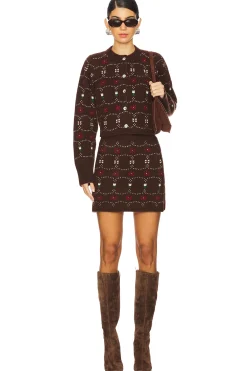 Western Fair Isle Cashmere Cardigan