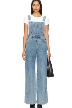 Wide Leg Denim Overall