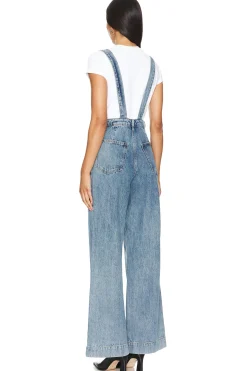 Wide Leg Denim Overall