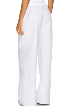 Wide Leg Sweatpant With Exposed Brief