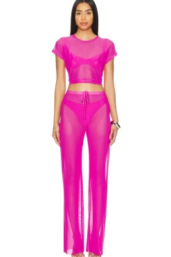 Wide Mesh Pants
