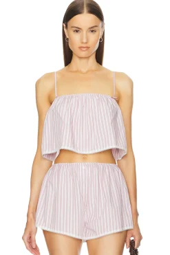 Wide Stripe Poplin Camisole