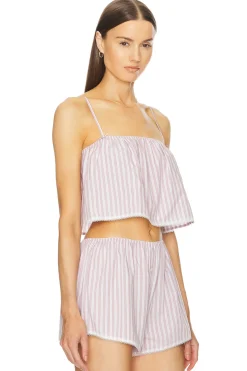 Wide Stripe Poplin Camisole
