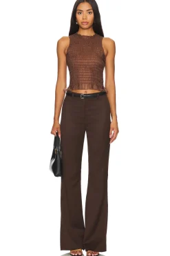 Wool High Waist Pant