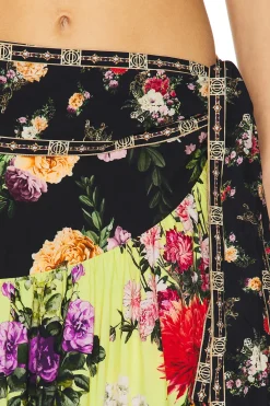 Wrap Skirt With Gathered Panels