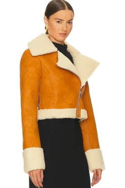 x Bridget Taryn Fitted Shearling Jacket