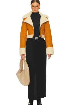 x Bridget Taryn Fitted Shearling Jacket