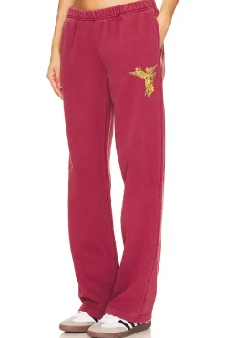 X DANIELLE GUIZIO Reverse Weave Flare Sweatpants
