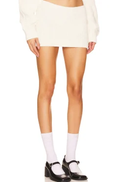 X DANIELLE GUIZIO Rib Knit Mini Skirt