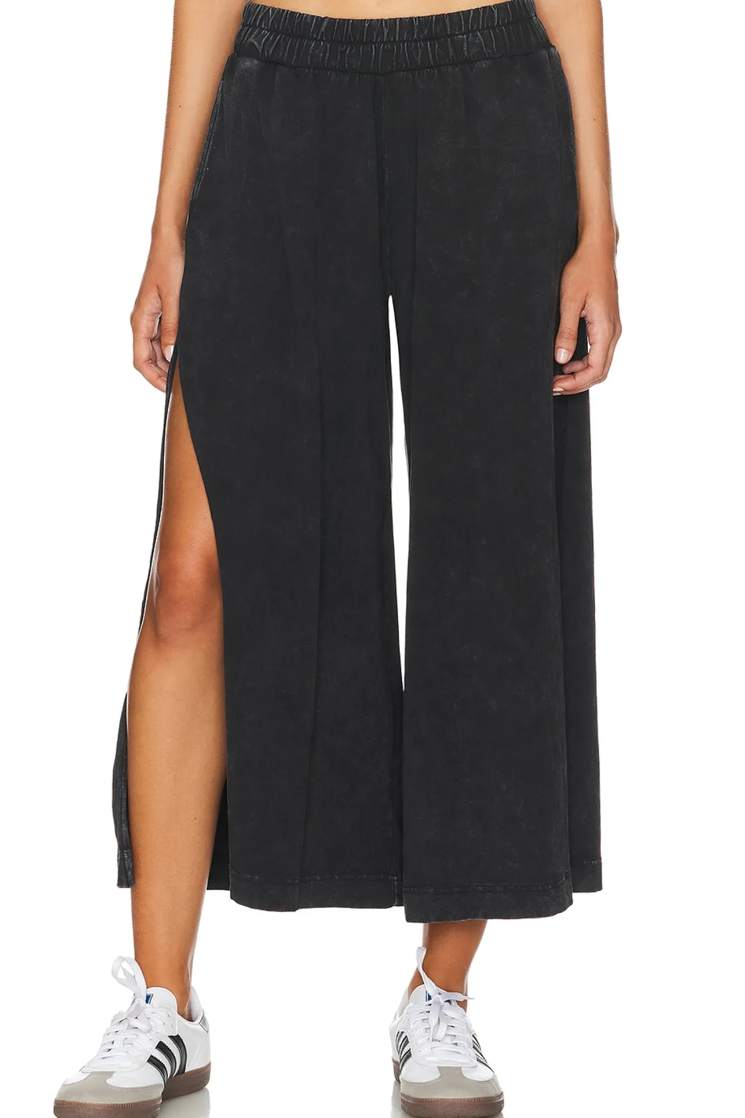 X FP Movement Hot Shot Slit Wide Leg Pant In Black