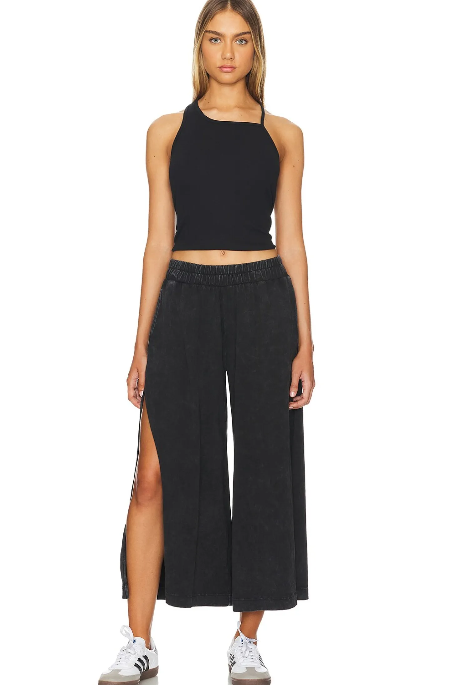 X FP Movement Hot Shot Slit Wide Leg Pant In Black