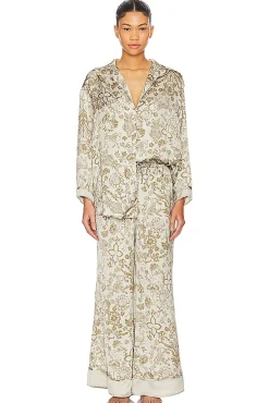 x Intimately FP Dreamy Days Pajama Set In Vintage Combo