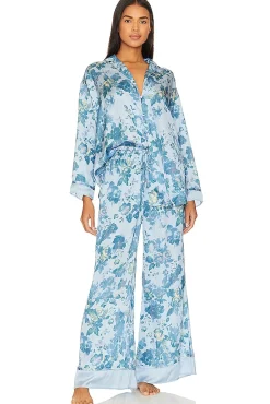 x Intimately FP Dreamy Days Pajama Set In Vintage Combo