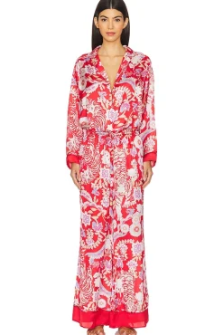 x Intimately FP Dreamy Days Pajama Set In Vintage Combo