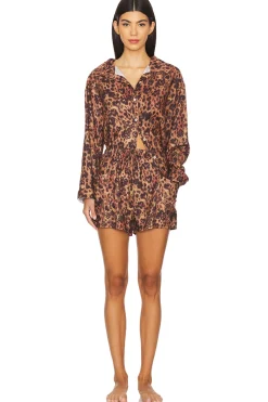 x Intimately FP Early Morning Sleep Set In Natural Combo