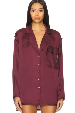 x Intimately FP Like Honey Pj Shirt In Acai