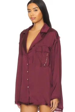 x Intimately FP Like Honey Pj Shirt In Acai