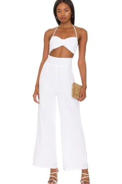 x REVOLVE Boat Linen Jumpsuit