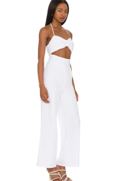 x REVOLVE Boat Linen Jumpsuit