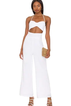 x REVOLVE Boat Linen Jumpsuit