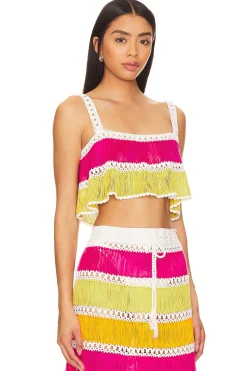 X Revolve Crochet Crop Top