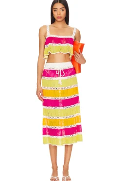 X Revolve Crochet Crop Top