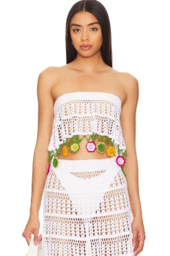 X Revolve Crochet Crop Top