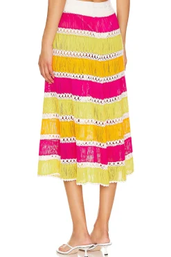 X Revolve Crochet Mini Skirt