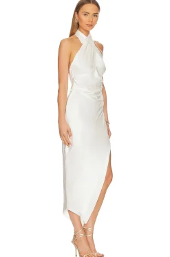 x REVOLVE Cross Wrap Halter Midi Dress