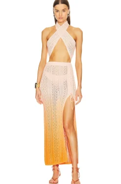 x REVOLVE Kenna Ombre Maxi Skirt