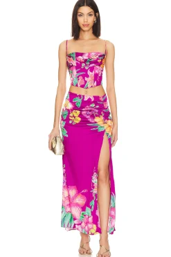 X Revolve Megan Midi Skirt