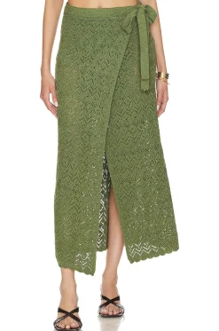 x REVOLVE Rina Maxi Wrap Skirt