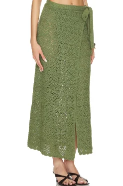 x REVOLVE Rina Maxi Wrap Skirt