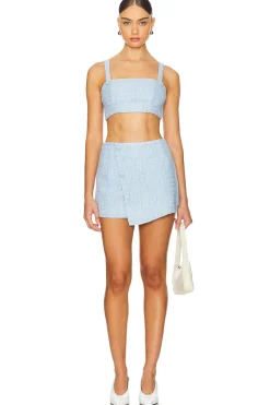 x REVOLVE Tweed Skirt