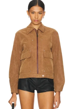 x We The Free Blair Faux Suede Jacket