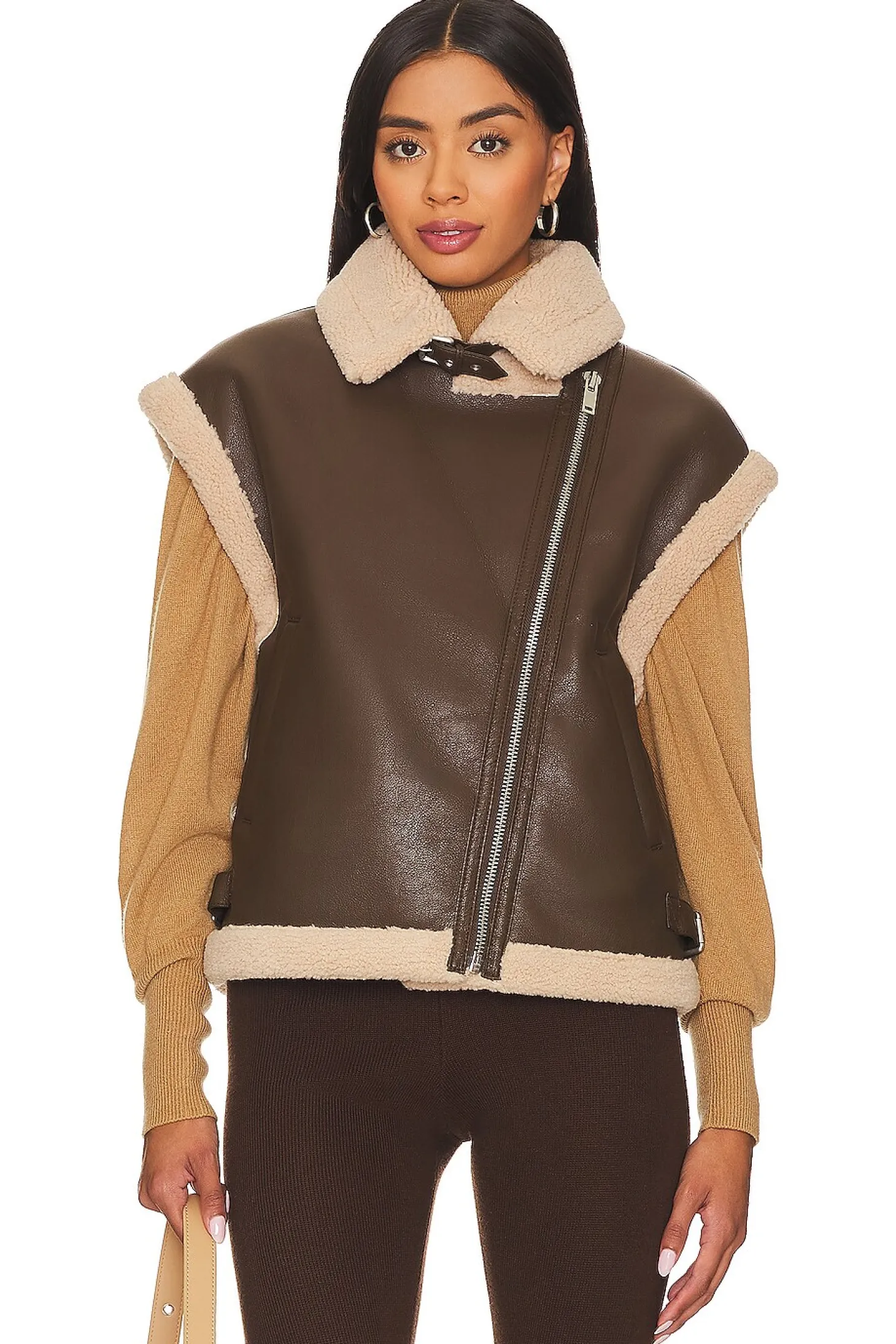 Xander Faux Leather Vest