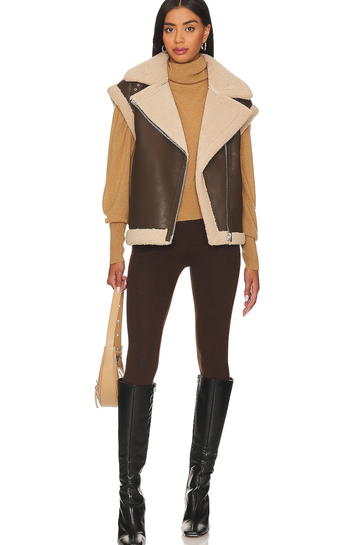 Xander Faux Leather Vest