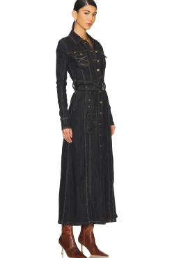 X-long Fitted Denim Jacket