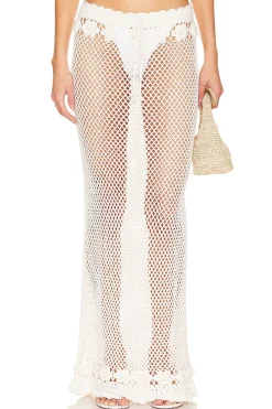 Zanea Ruffle Maxi Skirt