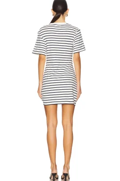 Zeus Short Sleeve Draped T-shirt Dress