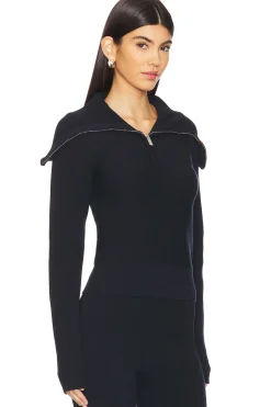 Zipped Collar Sweater